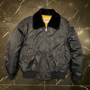 Early 1980s made in Japan Sears Bomber Jacket with Plush Collar